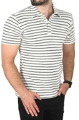 DeepSEA Slim Fit Nefes Alan Pamuklu Polo Yaka Tişört Dar Kesim Örme Kumaş Tişört 2501207 - 4