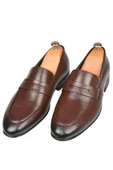 DeepSEA Desenli Hakiki Deri Klasik Ayakkabı Loafer 2501002 - 8