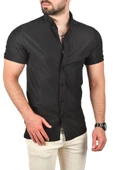 DeepSEA Slim Fit Likralı Spor Gömlek Dar Kesim Jakar Kumaş Kısa Kol Gömlek 2500804 thumbnail 8