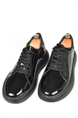 DeepSEA Bağcıklı Yüksek Taban Parlak Ortopedik Casual Deri Ayakkabı Sneaker 2509973 - 4