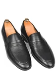 DeepSEA Desenli Hakiki Deri Klasik Ayakkabı Loafer 2501002 - 4