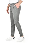 DeepSEA Beli Lastikli Slim Fit Likralı Duble Paça Penye Spor Pantolon 2502385 - 9