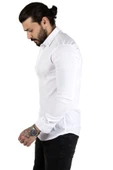 DeepSEA Slim Fit Dar Kesim Dokulu Spor Gömlek Likralı Pamuklu Esnek Kumaş Gömlek 2001810 thumbnail 6
