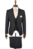 DeepSEA Sivri Yaka Slim Fit 3lü Takım Elbise 2300244 thumbnail 1