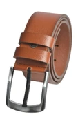 DeepSEA %100 Hakiki Deri Spor Kot Kemeri 4,5 cm Kot ve Kanvas Pantolonlara Uygun Kemer 2502634 - 3