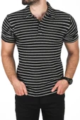 DeepSEA Slim Fit Nefes Alan Pamuklu Polo Yaka Tişört Dar Kesim Örme Kumaş Tişört 2501207 - 7