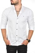 DeepSEA Slim Fit Çıtçıtlı Spor Gömlek Dar Kesim Pamuklu Gabardin Gömlek 2300413 - 2