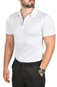 DeepSEA Slim Fit Nefes Alan Pamuklu Polo Yaka Tişört Dar Kesim Likralı Triko Tişört 2505001 - 2