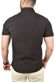 DeepSEA Slim Fit Likralı Spor Gömlek Dar Kesim Kısa Kol Gömlek 2501315 thumbnail 5