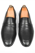 DeepSEA Desenli Hakiki Deri Klasik Ayakkabı Loafer 2501002 - 2