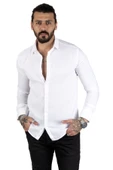 DeepSEA Slim Fit Dar Kesim Dokulu Spor Gömlek Likralı Pamuklu Esnek Kumaş Gömlek 2001810 thumbnail 5