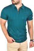 DeepSEA Slim Fit Nefes Alan Pamuklu Polo Yaka Tişört Dar Kesim Örme Kumaş Tişört 2505030 - 2