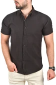 DeepSEA Slim Fit Likralı Spor Gömlek Dar Kesim Kısa Kol Gömlek 2501315 thumbnail 2