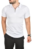 DeepSEA Slim Fit Nefes Alan Pamuklu Polo Yaka Tişört Dar Kesim Likralı Triko Tişört 2505001 - 1