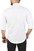 DeepSEA Slim Fit Çıtçıtlı Spor Gömlek Dar Kesim Pamuklu Gabardin Gömlek 2300413 - 5