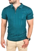 DeepSEA Slim Fit Nefes Alan Pamuklu Polo Yaka Tişört Dar Kesim Örme Kumaş Tişört 2505030 - 4