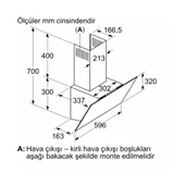 Bosch DWK64PJ60T Siyah Duvar Tipi Ankastre Davlumbaz - 6