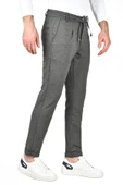 DeepSEA Beli Lastikli Slim Fit Likralı Duble Paça Penye Spor Pantolon 2502385 - 7