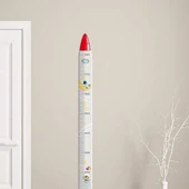 Sevimli Sarı Zürafa   Yeşil Dinazor   Deniz Kızı   Roket  Ağaç Boy Ölçüsü Sticker thumbnail 4