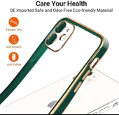 Apple iPhone 11 Kılıf Laser Line Silikon Kapak Mavi thumbnail 3