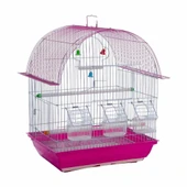 Nanbell 3 Yemlik Sürgülü Izgaralı İthal Kuş Kafesi 37X28X48cm - 1