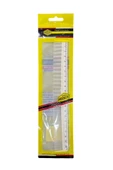 Nano Absolute Cetvelli Tarak 21 cm Beyaz E-018 - 1