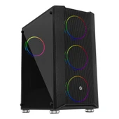 Frisby Panda FC-9405G 650W 80+ USB 3.2 RGB ATX Mid Tower Siyah Kasa thumbnail 1