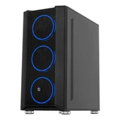 Frisby Panda FC-9405G 650W 80+ USB 3.2 RGB ATX Mid Tower Siyah Kasa thumbnail 3