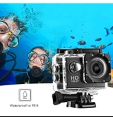 1080P Su Geçirmez Aksiyon Kamera Motosiklet,Araç,Bisiklet Uyumludur Uygulama Mevcuttur - 3