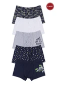 Erkek Çocuk Pamuklu 5'li Baskılı Boxer thumbnail 7