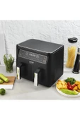 Schafer Dual Dijital Airfryer/sıcak Hava Fritözü Çok Amaçlı Pişirici-siyah - 2
