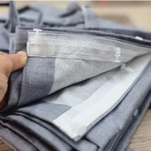 CEYLAN Home Balkon Perdesi Brandası Bağcıklı Ölçü Seçenekli Düz Gri thumbnail 4