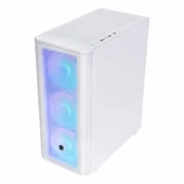 Frisby CM-106 650W 80+ USB 3.2 ARGB ATX Mid Tower Beyaz Kasa thumbnail 4