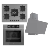 Ferre Fryart Ss Serisi Gri Set (ss038 + Qxe62cpr +d079 ) -75'lik Seri - 1