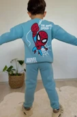 Spider Çizgi film Baskılı Alt Üst Erkek Çocuk 2li Takım - 2
