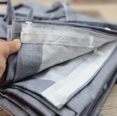 CEYLAN Home Balkon Perdesi Brandası Bağcıklı Ölçü Seçenekli Düz Gri thumbnail 2