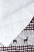 Merinos Comforter Çift Kişilik Yorgan Set Deer Gri - 2