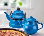 Ebru Emaye Çaydanlık Takımı 15/20 Mavi - 1