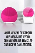 Yüz Temizleme Ve Masaj Aleti Tüm Cilt Tipleri İçin Uygun, Kan Dolaşımını Artıran thumbnail 3