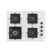 Ferre Steamart-Fryart Serisi Beyaz Set (SC406-WFA + QEP64CB +D078) - Döküm Izgara / 65 cm Ocak thumbnail 2