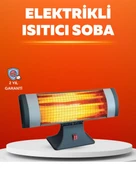 Sessiz Çalışan Quartz Tüp Infrared Isıtıcı 1800W - 1