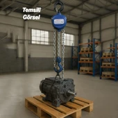 Zincirli Caraskal 1 Ton 3 Metre El Vinci Yük Kaldırma Makinesi Dayanıklı Zincirli Ekipman Ceraskal thumbnail 4