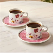 Güral Porselen Mental 4 Parça Çay Fincan Takımı 67092 Pembe - 2