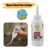 Beyaz Renk (220 Gr) Hazır Derz Dolgu Fayans Seramik Mermer Yer Zemin için Tamir Yenileme Dolgusu thumbnail 2