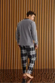 tissue Ekose Polar Erkek Pijama Takımı - 1