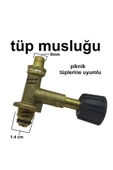 GURKAN Piknik Tüpe Uyumlu Hortum ve Musluk Küçük Tüp Musluğu Ocak Musluğu 2 Metre Hortum - 3