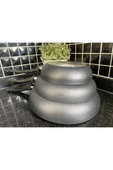 sobapark Teflon Tava Seti 16+20+24 Cm Siyah Renk Teflon Tava Seti Yanmaz Yapışmaz 3'lü Tava Seti - 6