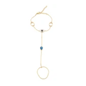 Şahmeran Altın Kaplama Kadın Nazar Boncuklu Göz Model- SHM-103 thumbnail 1