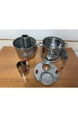 sobapark Tek Musluklu Odunlu Kömürlü Çay Semaveri Odunlu Kömürlü Semaver - 5 Litre - Demlik 1 Litre - 4