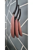 Mehtap TAVA 3 LÜ TAVA SETİ 18+22+26CM PEMBE RENK YANMAZ YAPIŞMAZ TEFLON TAVA - 3